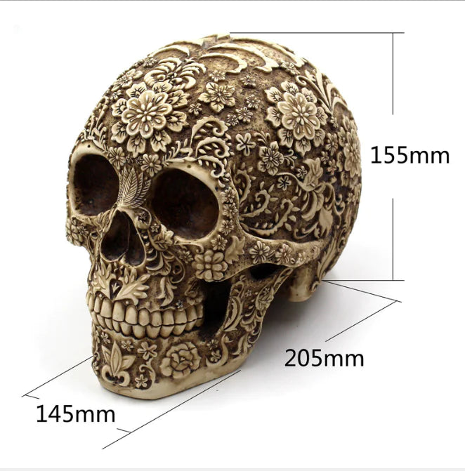 Skull Head Resin Mask for Halloween Decor and Props